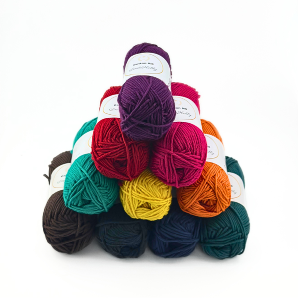 LindeHobby Cotton 8/8 – Autumn Glow, 10 balls