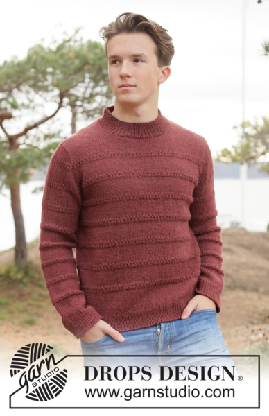 260-38 Twilight Ridge Sweater by DROPS Design