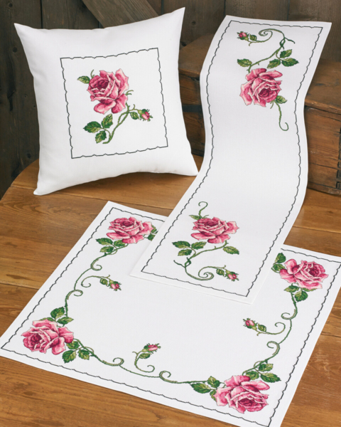 Embroidery Kit Rose 29 x 98 cm / 11.42 x 38.58 in