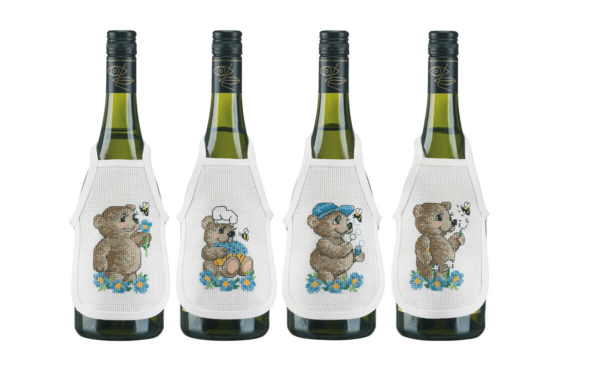 Embroidery Kit Boys stuffed animals 10 x 15 cm / 4 x 6 in.