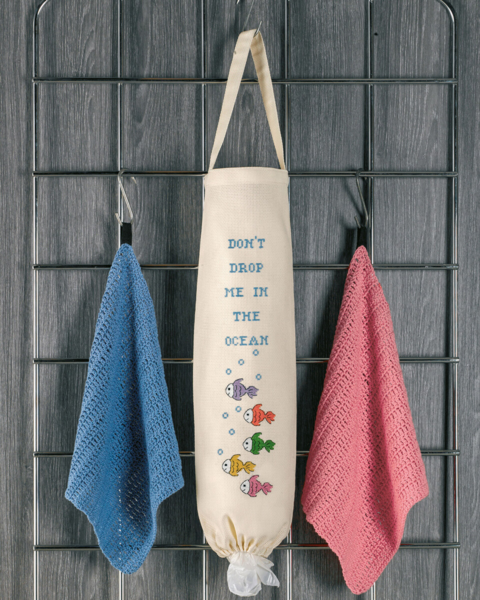 Embroidery Kit Bag for bags fish 19 x 50 cm / 7 x 20 in