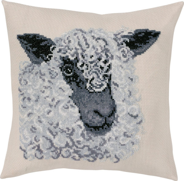 Embroidery Kit Gray sheep 40 x 40 cm / 15.75 x 15.75 in