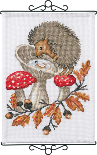 Embroidery Kit Hedgehog B5211/35 35 x 49 cm / 13.78 x 19.29 in