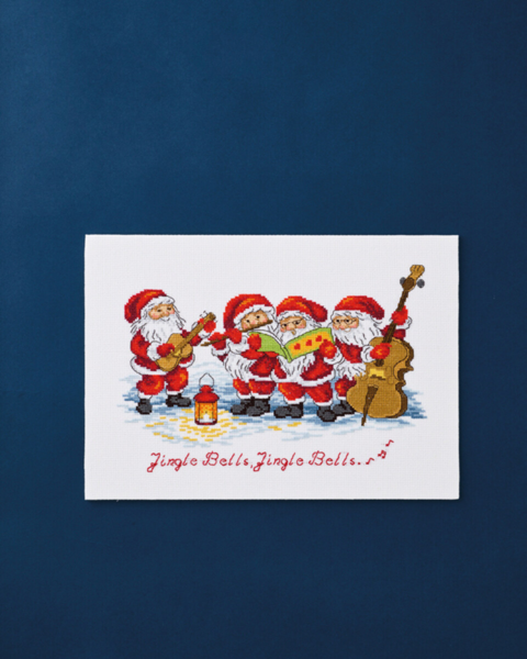 Embroidery Kit Gnome Orchestra 34 x 24 cm / 13 x 9 in