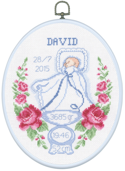Embroidery Kit David 5958/02/03 20 x 26 cm / 7.87 x 10.24 in
