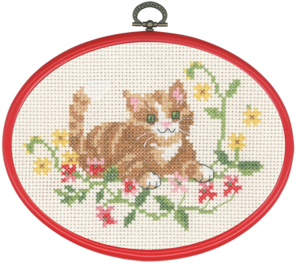 Embroidery Kit Red Cat M/R 5959/30 13x18 cm / 5x7 in