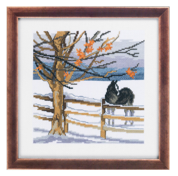 Embroidery Kit Horse 25 x 25 cm / 9.84 x 9.84 in R5388
