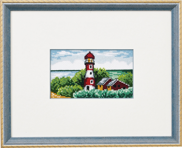 Embroidery Kit Lighthouse R5402/22 23 x 18 cm / 9.06 x 7.09 in