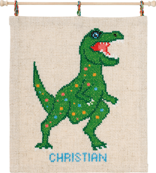 Embroidery Kit Dino 5129/30 30 x 34 cm / 11.81 x 13.39 in