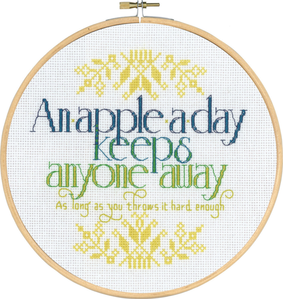 Embroidery Kit An Apple a Day M5810/22 20 cm / 7.87 in dia.