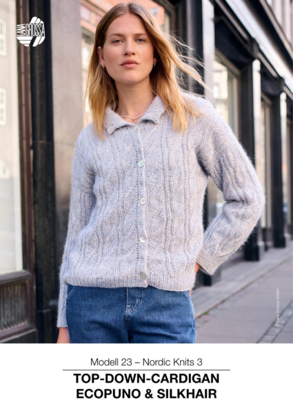Model 23 – Nordic Knits 3: Top-Down-Cardigan