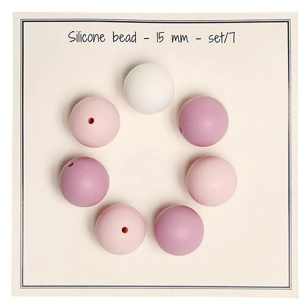 Go Handmade Silicone Beads 15 mm (mix) - Fast delivery