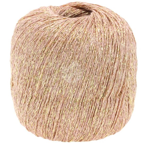 Lana Grossa Brillino 19 Dusty pink/Gold