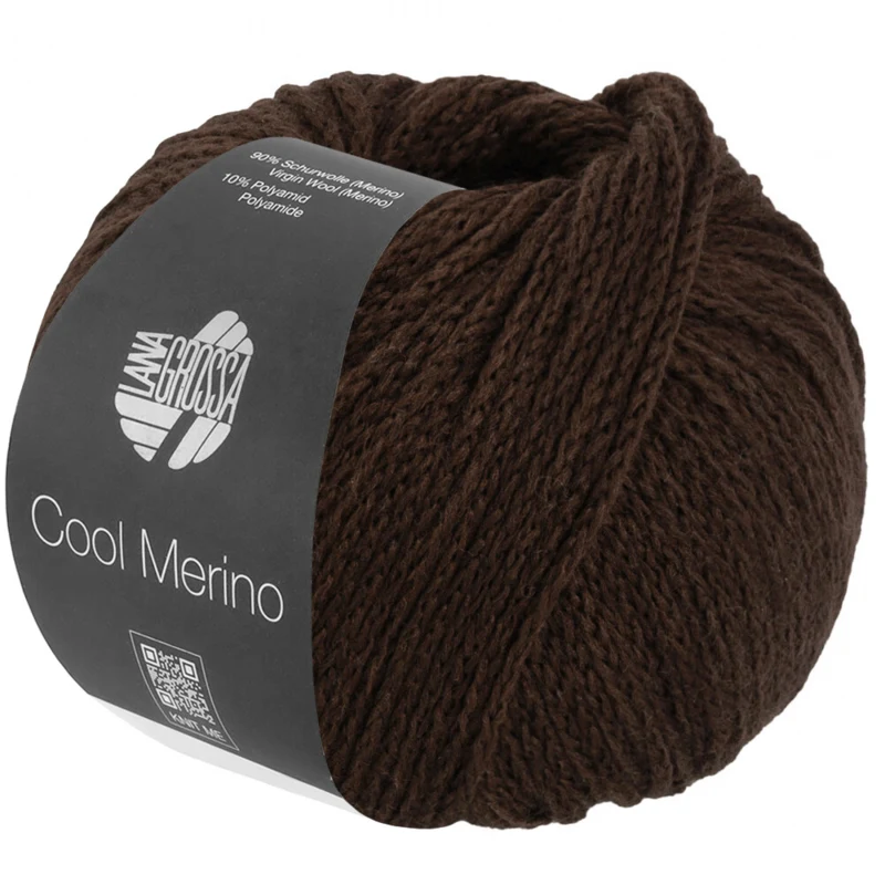 Lana Grossa Cool Merino 44 Dark grey brown