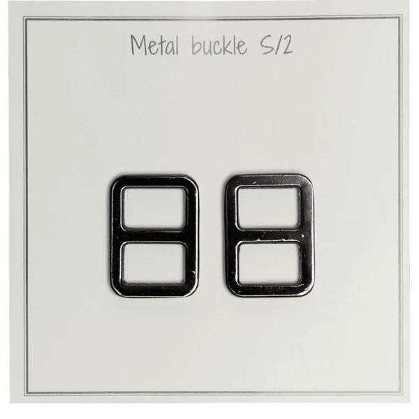 Go Handmade Metal Buckle 25 x 19 mm, Dark grey