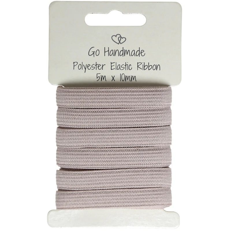Go Handmade Elastic Band: 5 m x 10 mm, Mushroom