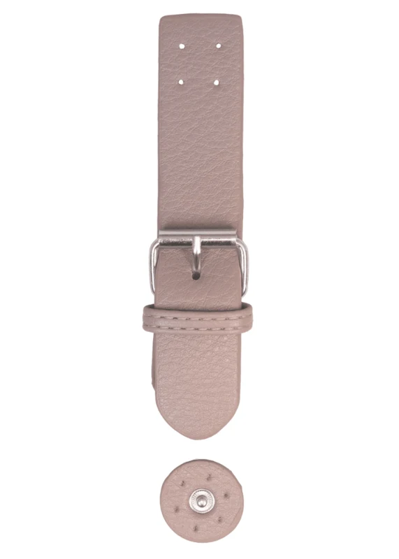 Go Handmade Clasp with press stud: Beige/silver