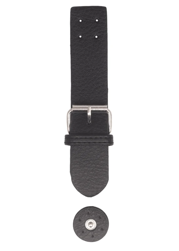 Go Handmade Clasp with press stud: Black/silver