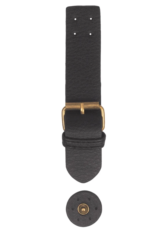 Go Handmade Clasp with press stud: Black/bronze