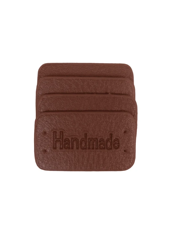 Go Handmade Handmade Label, 4 pcs: Brown