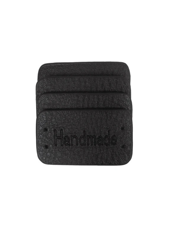 Go Handmade Handmade Label, 4 pcs: Black