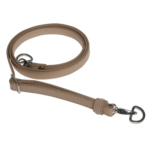 Go Handmade Bag Shoulder Strap 130 cm 12 mm, Beige, Silver