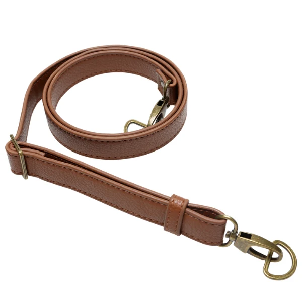 Go Handmade Bag Shoulder Strap 130 cm 25 mm, Brown, Bronze