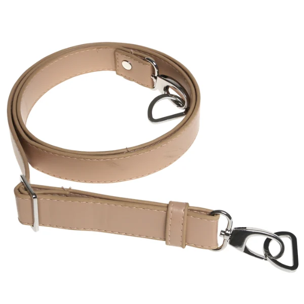 Go Handmade Bag Shoulder Strap 130 cm 25 mm, Beige, Silver
