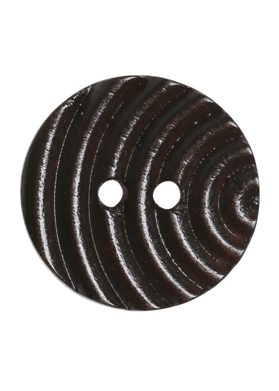 Go Handmade Wooden Buttons Leaves Lines (8 pcs)