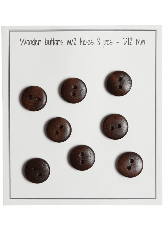 Go Handmade Wooden Buttons - UFO (8 pcs) 12 mm