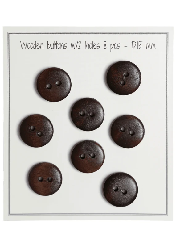 Go Handmade Wooden Buttons - UFO (8 pcs) 15 mm