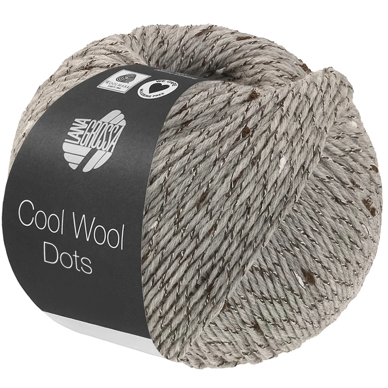 Lana Grossa Cool Wool Dots 09 Light grey
