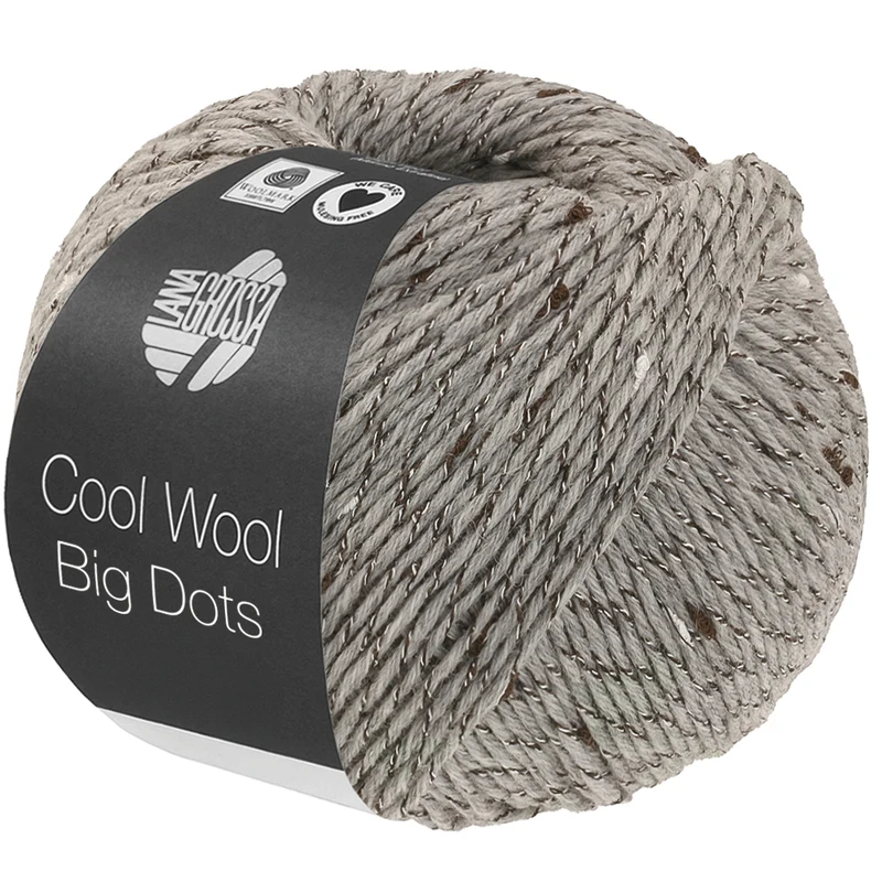 Lana Grossa Cool Wool Big Dots 109 Light grey