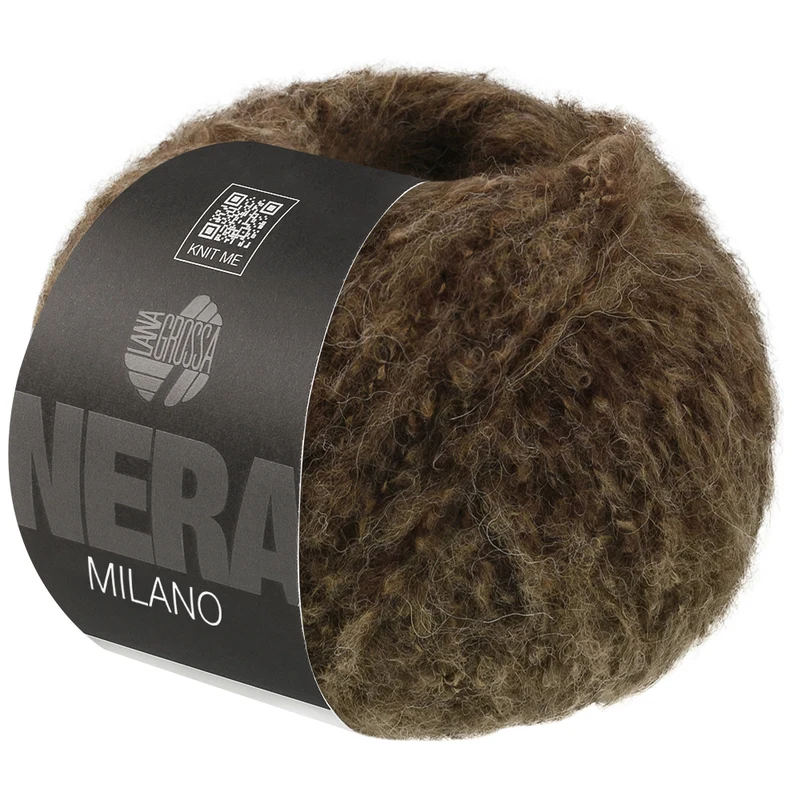 Lana Grossa Milano 10 Dark brown melange