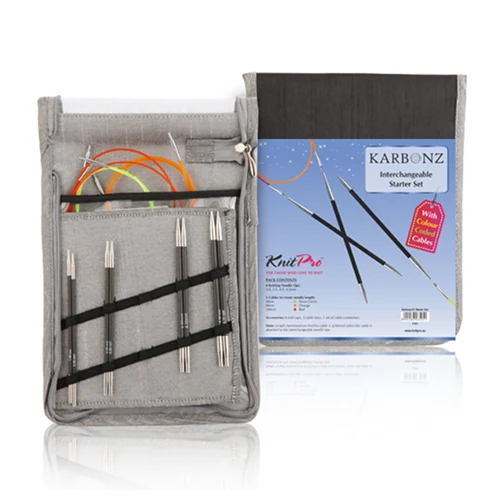KnitPro KARBONZ Interchangeable Circular Needle Set Beginner