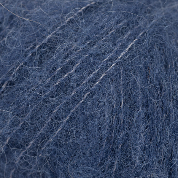 DROPS BRUSHED Alpaca Silk 39 Navy Blue (Uni colour)