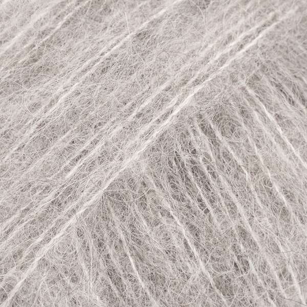 DROPS Brushed Alpaca Silk 02 Light grey (Uni Colour)