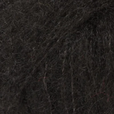 DROPS BRUSHED Alpaca Silk 16 Black (Uni colour)