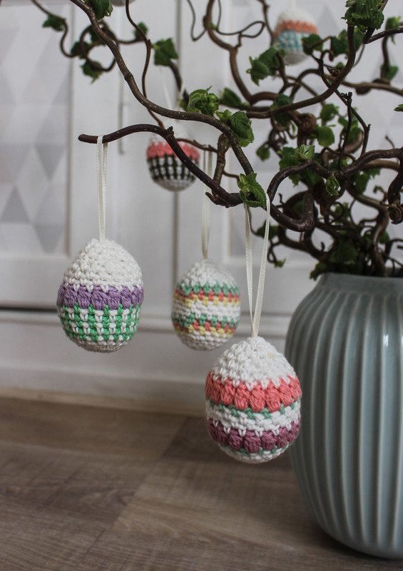 Crocheted Easter eggs