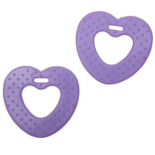 Go Handmade Teether Heart (2 pcs) 22013 Purple