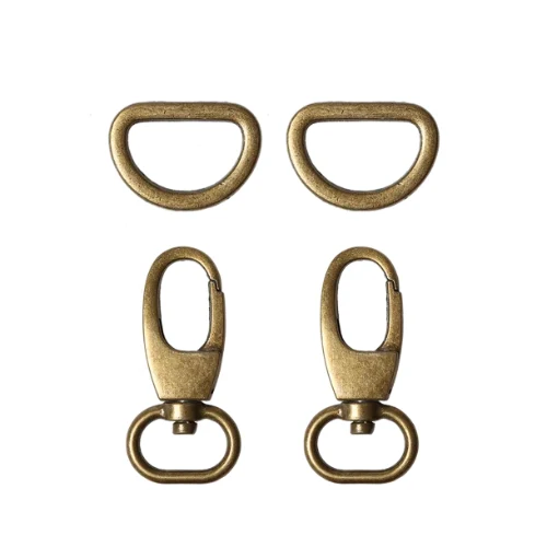 Go Handmade Lobster Clasp with D-Ring 35 mm (2 pcs) Bronze