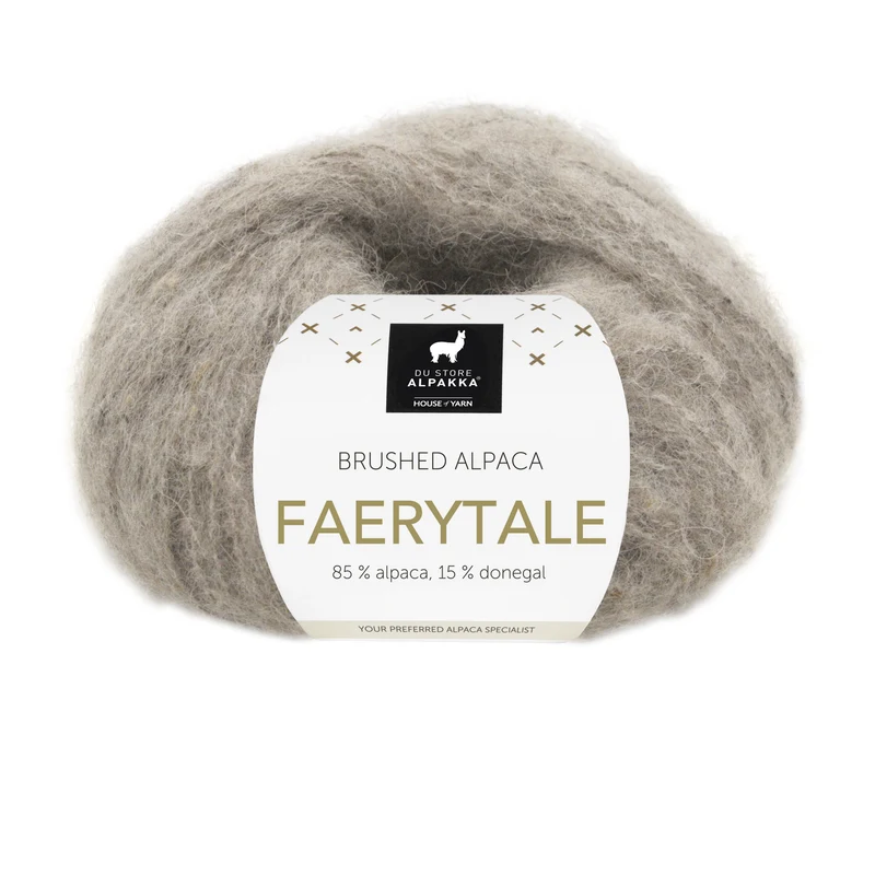 Du Store Alpakka Faerytale 816 Light grey-brown marl tweed