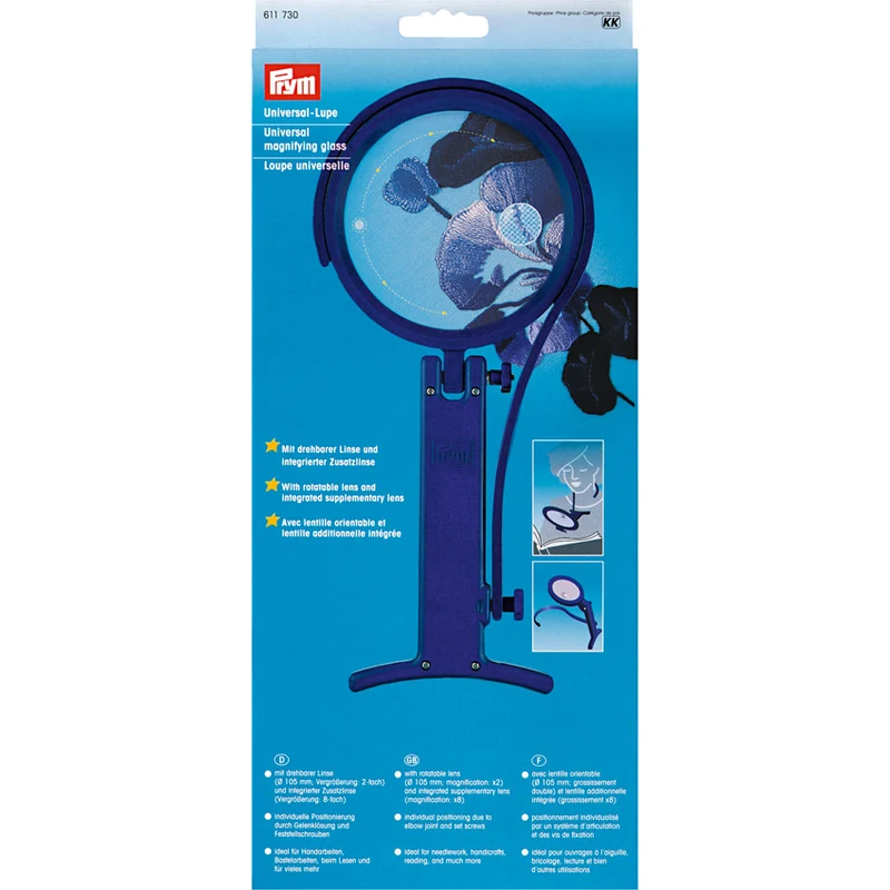 Prym Universal magnifying glass with bracket