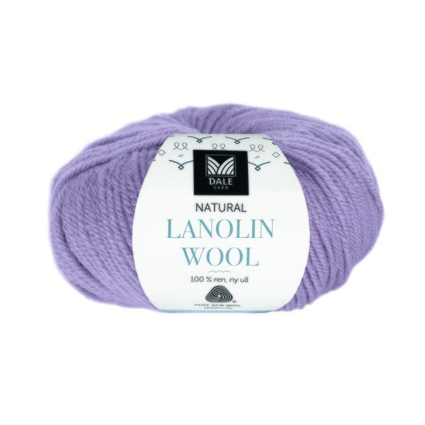 Dale Natural Lanolin Wool 1412 Grå lavendel