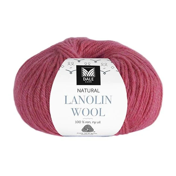 Dale Natural Lanolin Wool 1447 Raspberry mix