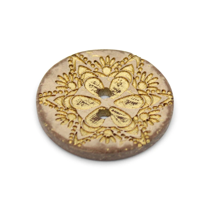 Du Store Alpakka Coconut Button  30 mm (15966-48GULL)