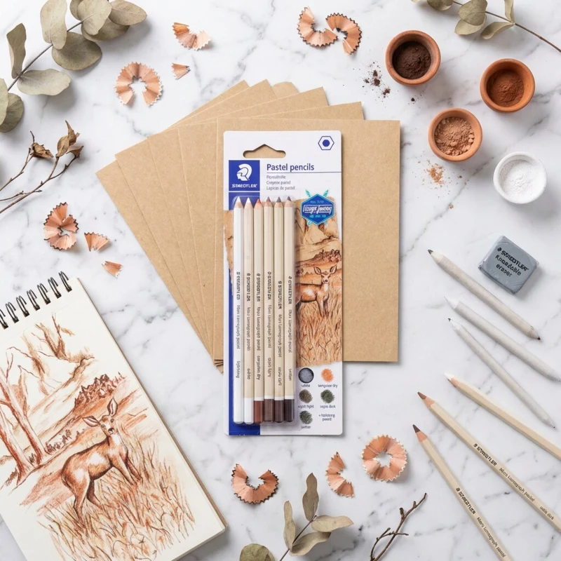 STAEDTLER Mars Lumograph Pastel Coloured pencils, 6 pcs – P-SBK6