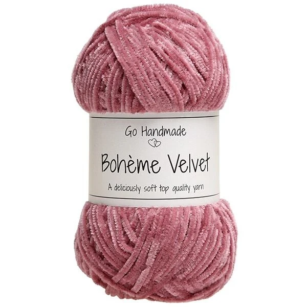 Go Handmade Bohème Velvet Fine 17603 Hindbær