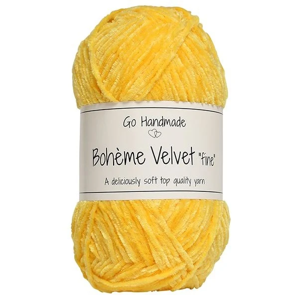 Go Handmade Bohème Velvet Fine 17615 Giraffe yellow