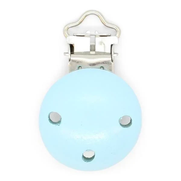 HobbyArts suspender Clip Wood, Round, 1 pcs Light Blue